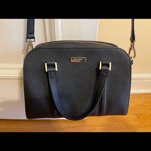 Kate Spade Black Saffiano Dome Satchel